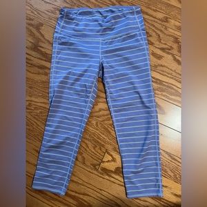 Athleta purple striped crops